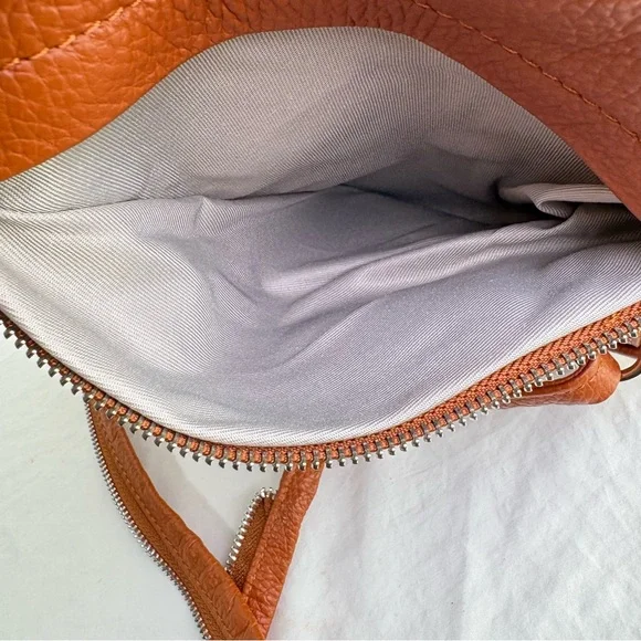 VALENTINA Made In Italy Pebbled Leather Convertible Backpack NEW W TAGS - Picture 8 of 16